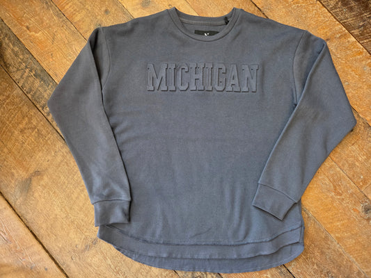 Blue Fleece Crewneck