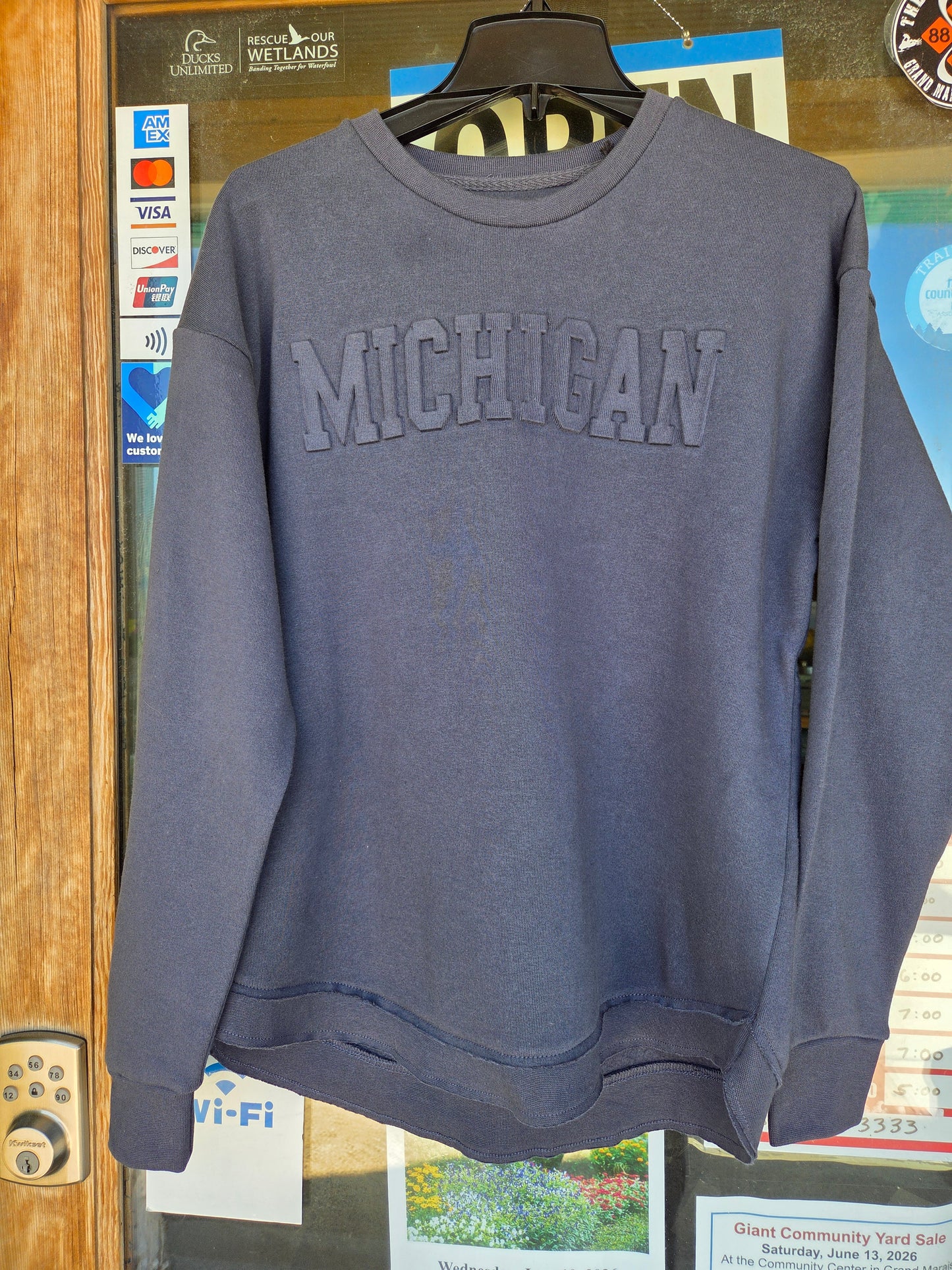 Blue Fleece Crewneck