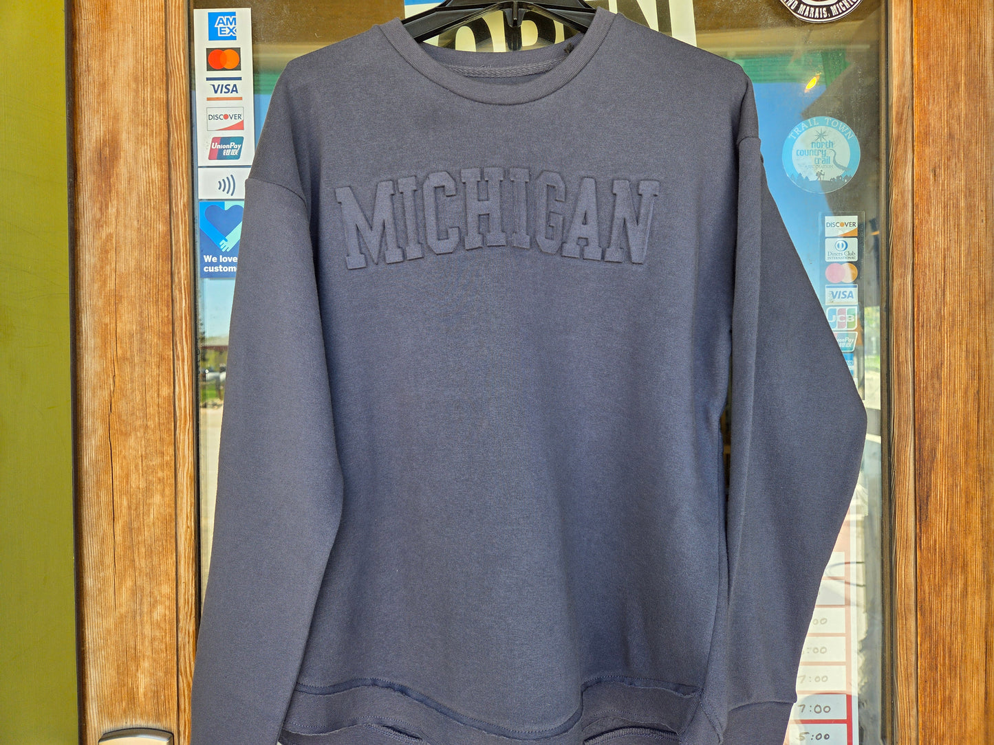 Blue Fleece Crewneck