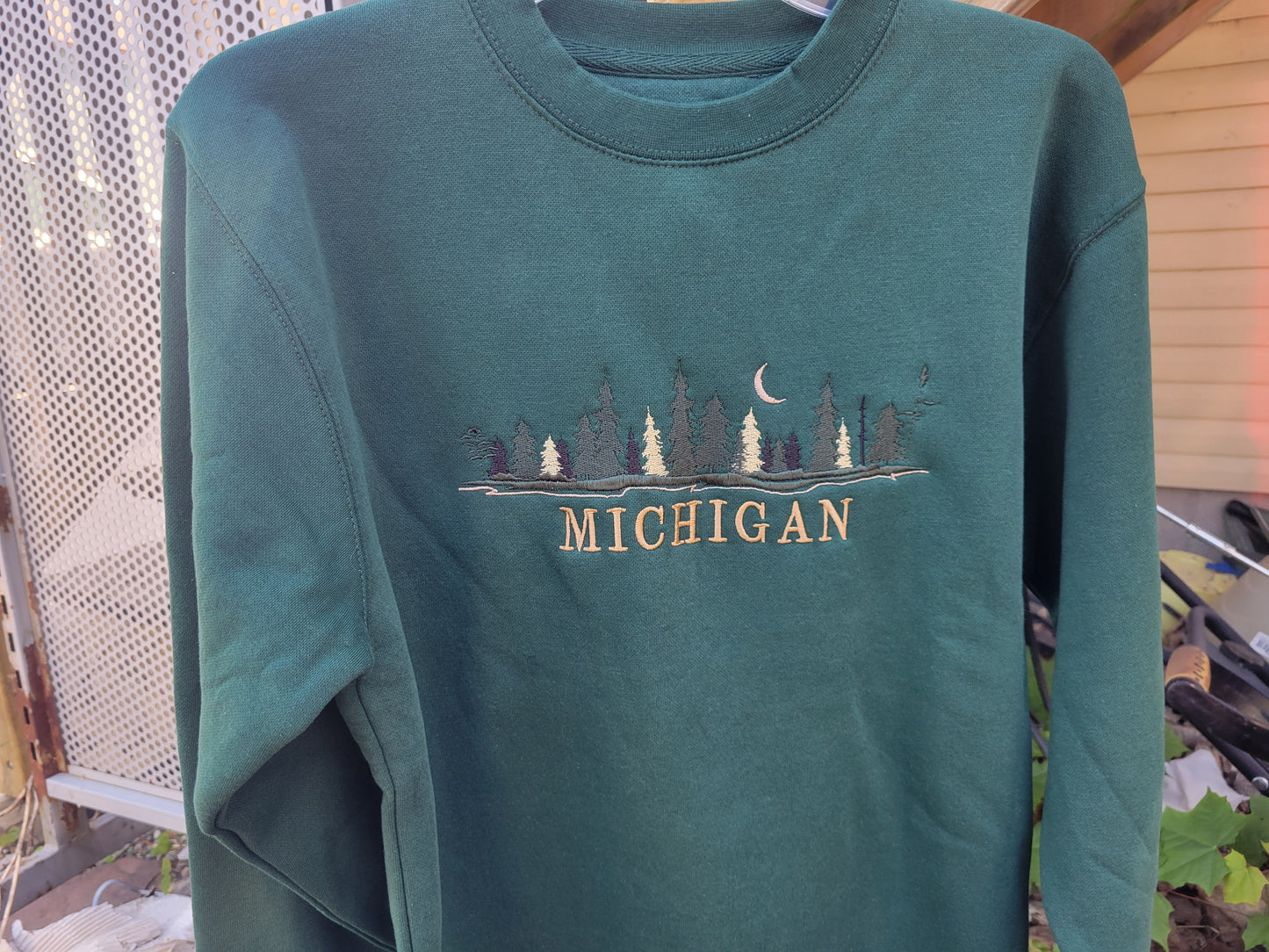 Forest green crew sweatshirt