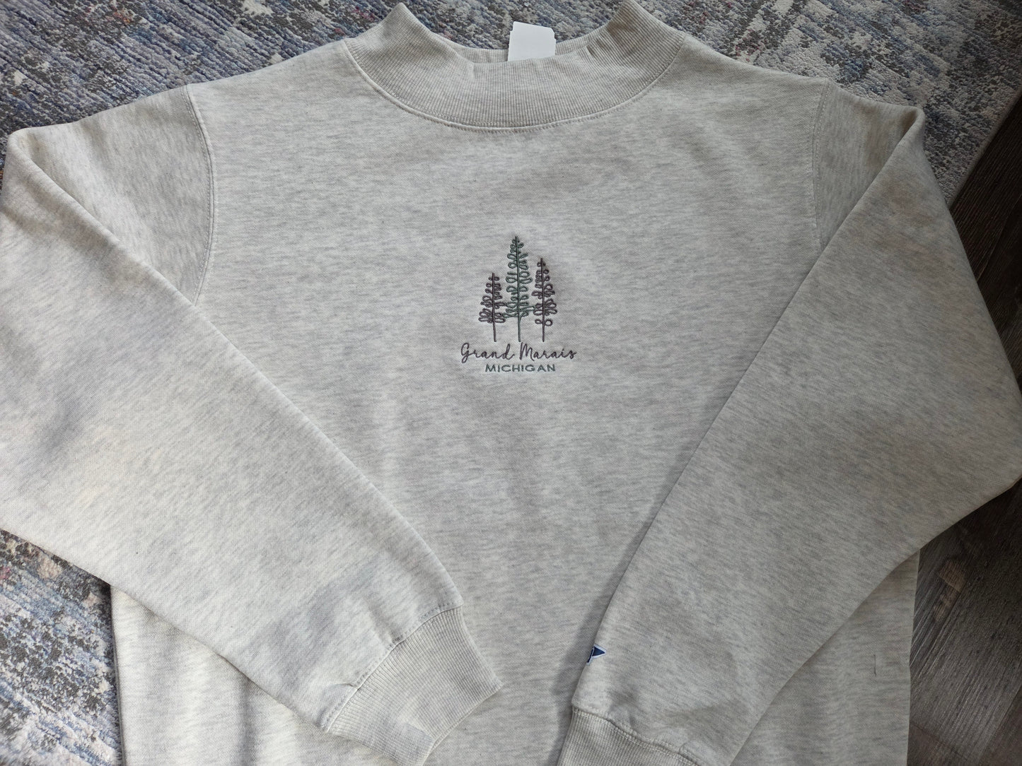 Mock neck - oatmeal color