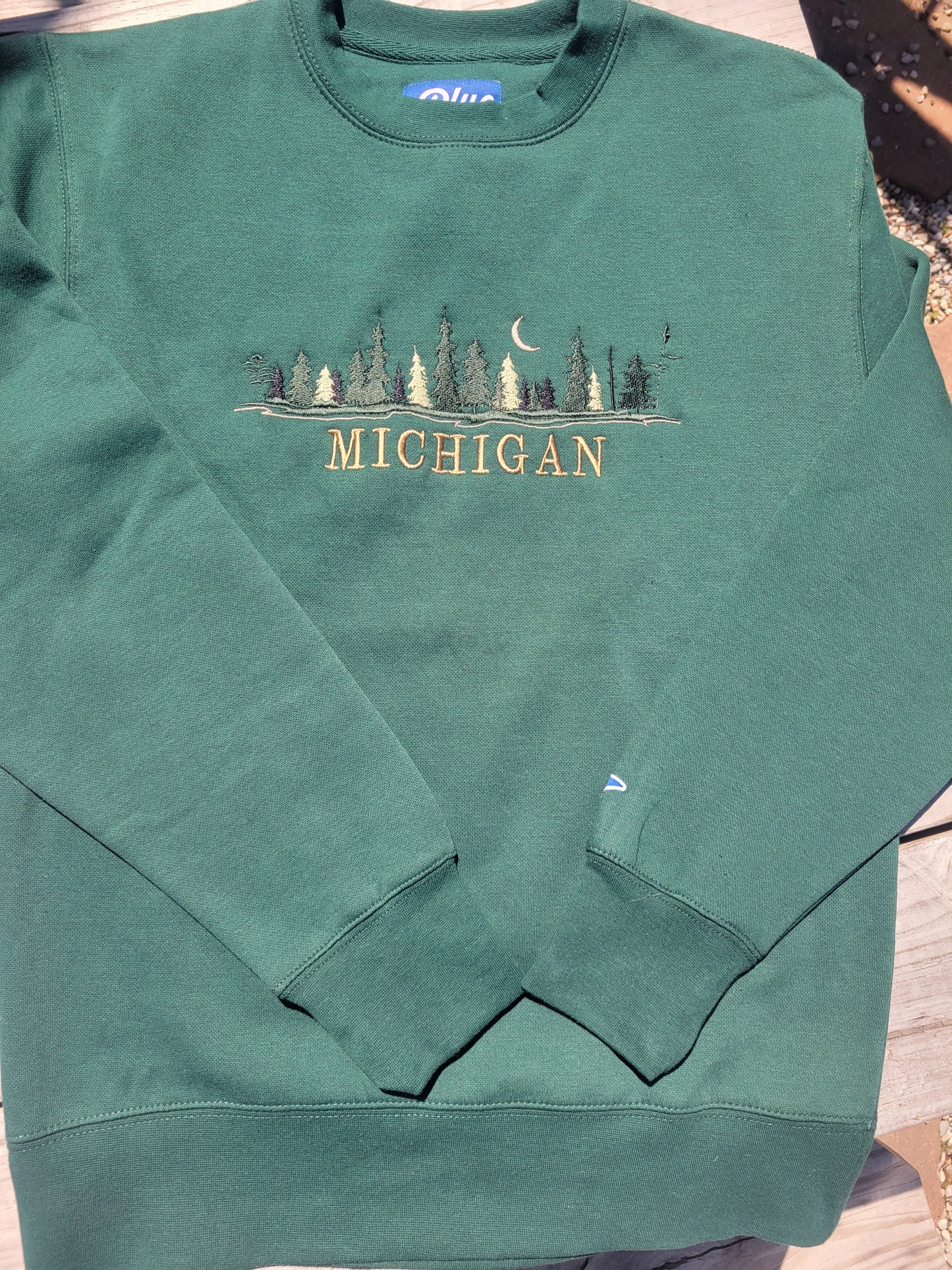 Forest green crew sweatshirt