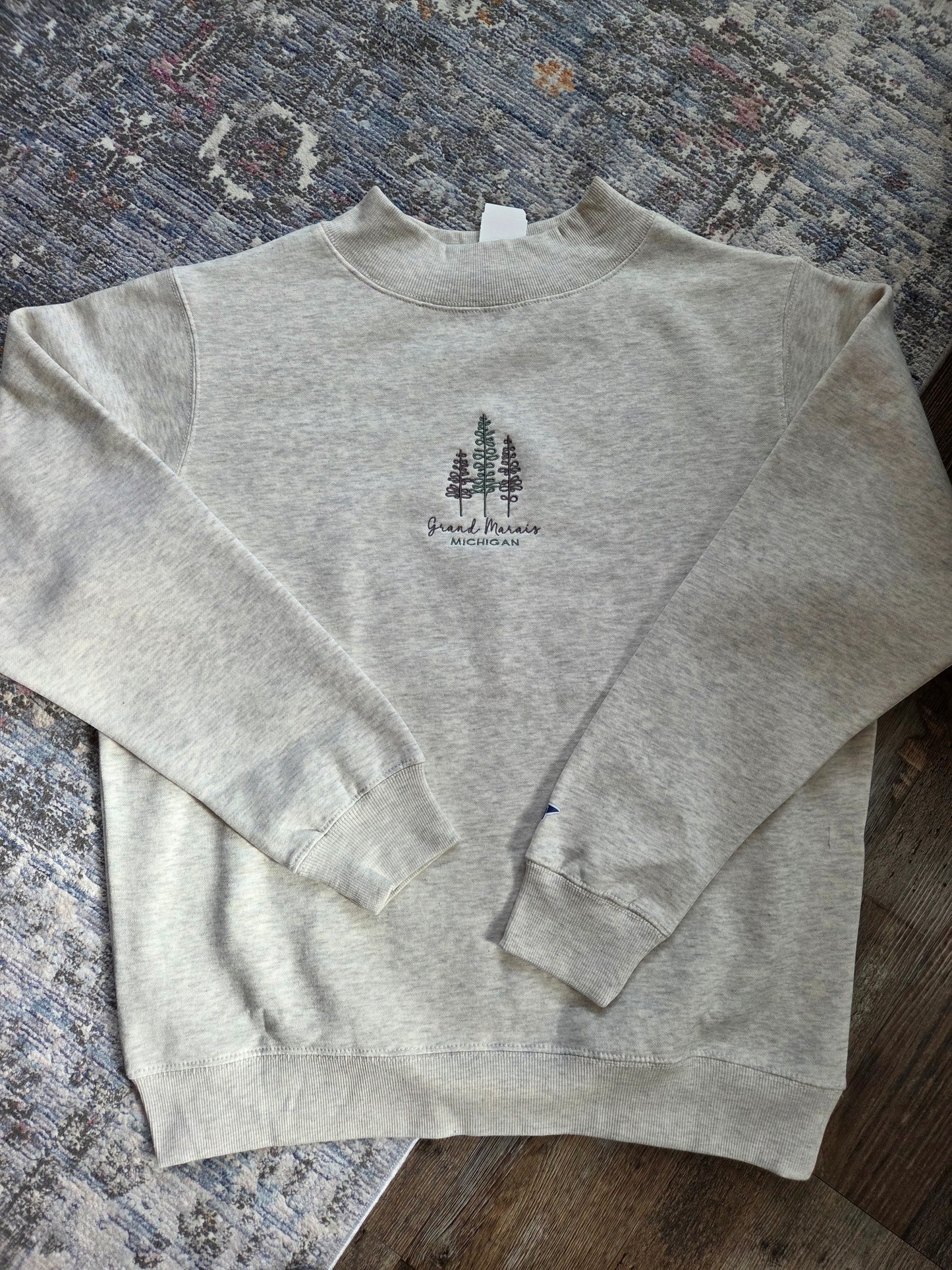 Mock neck - oatmeal color