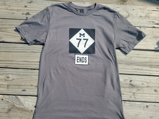 77 ends short sleeve gray