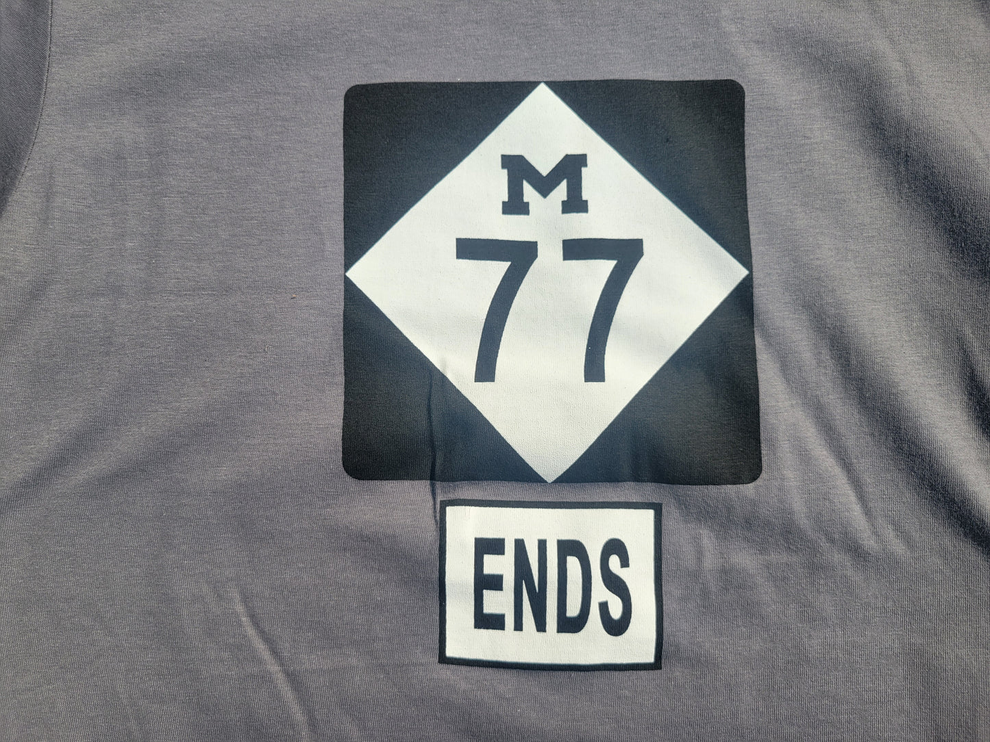 77 ends short sleeve gray