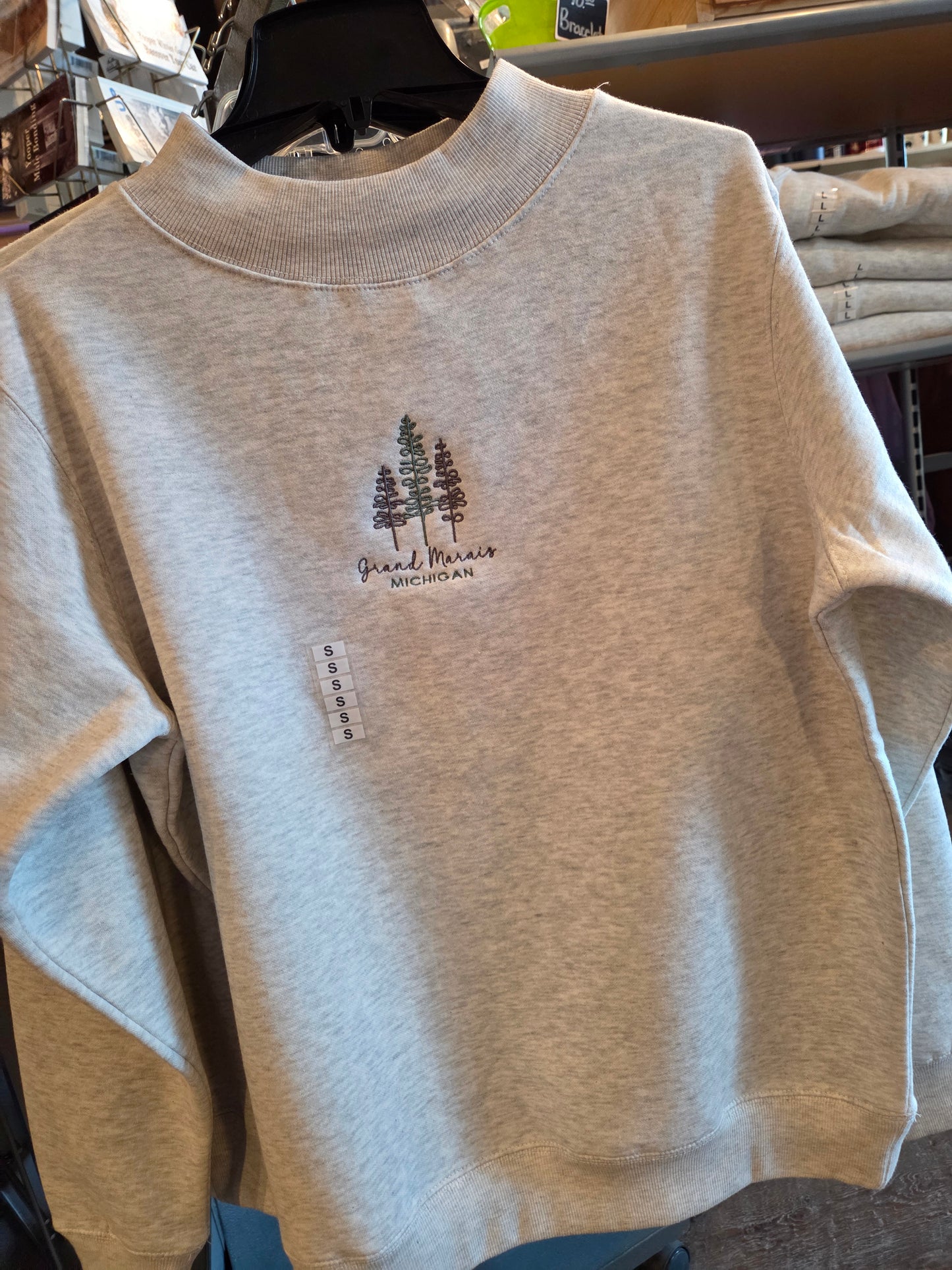Mock neck - oatmeal color