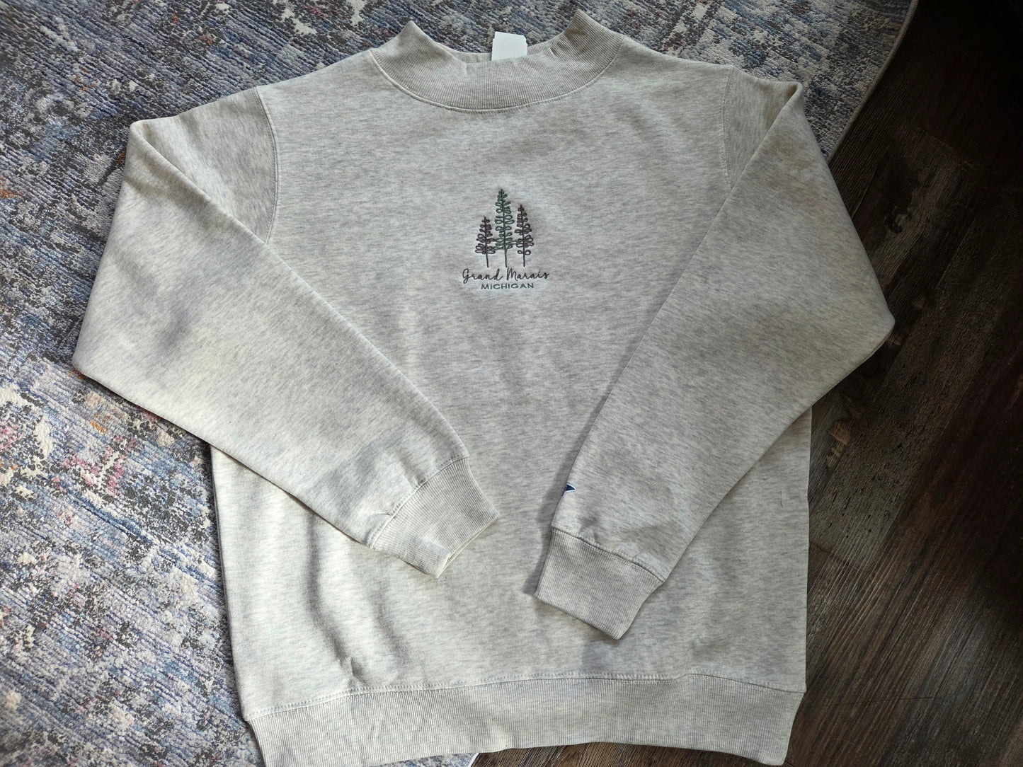Mock neck - oatmeal color