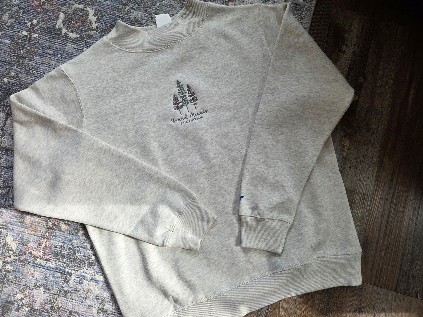 Mock neck - oatmeal color