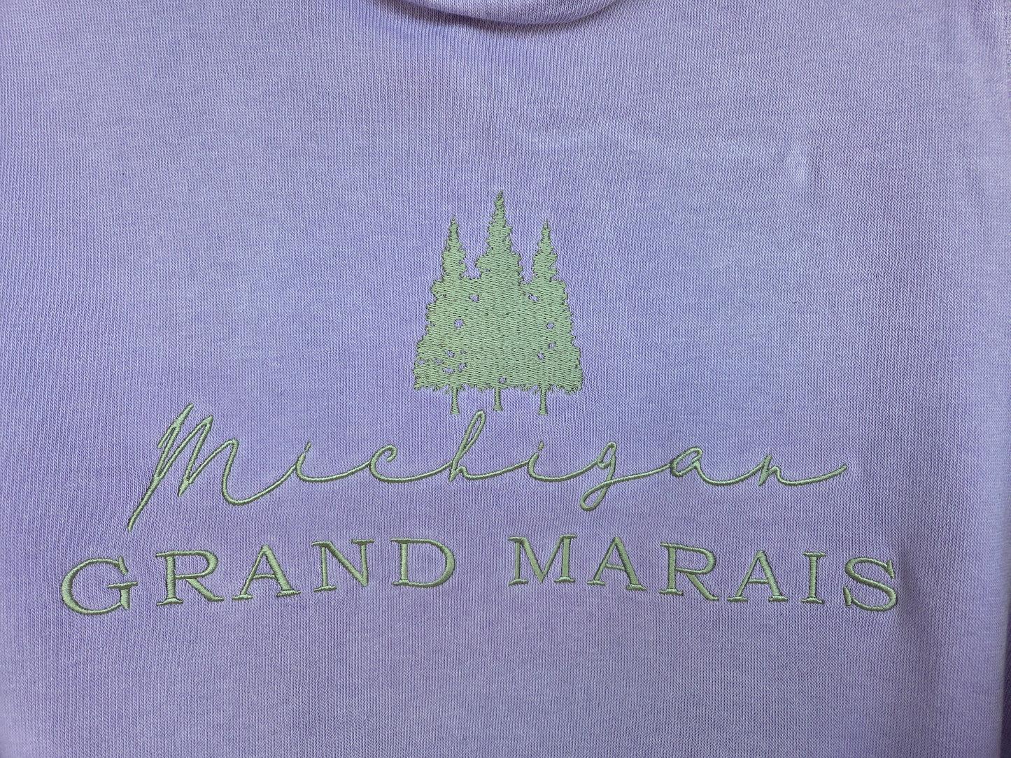 Light purple cross neck hoodie