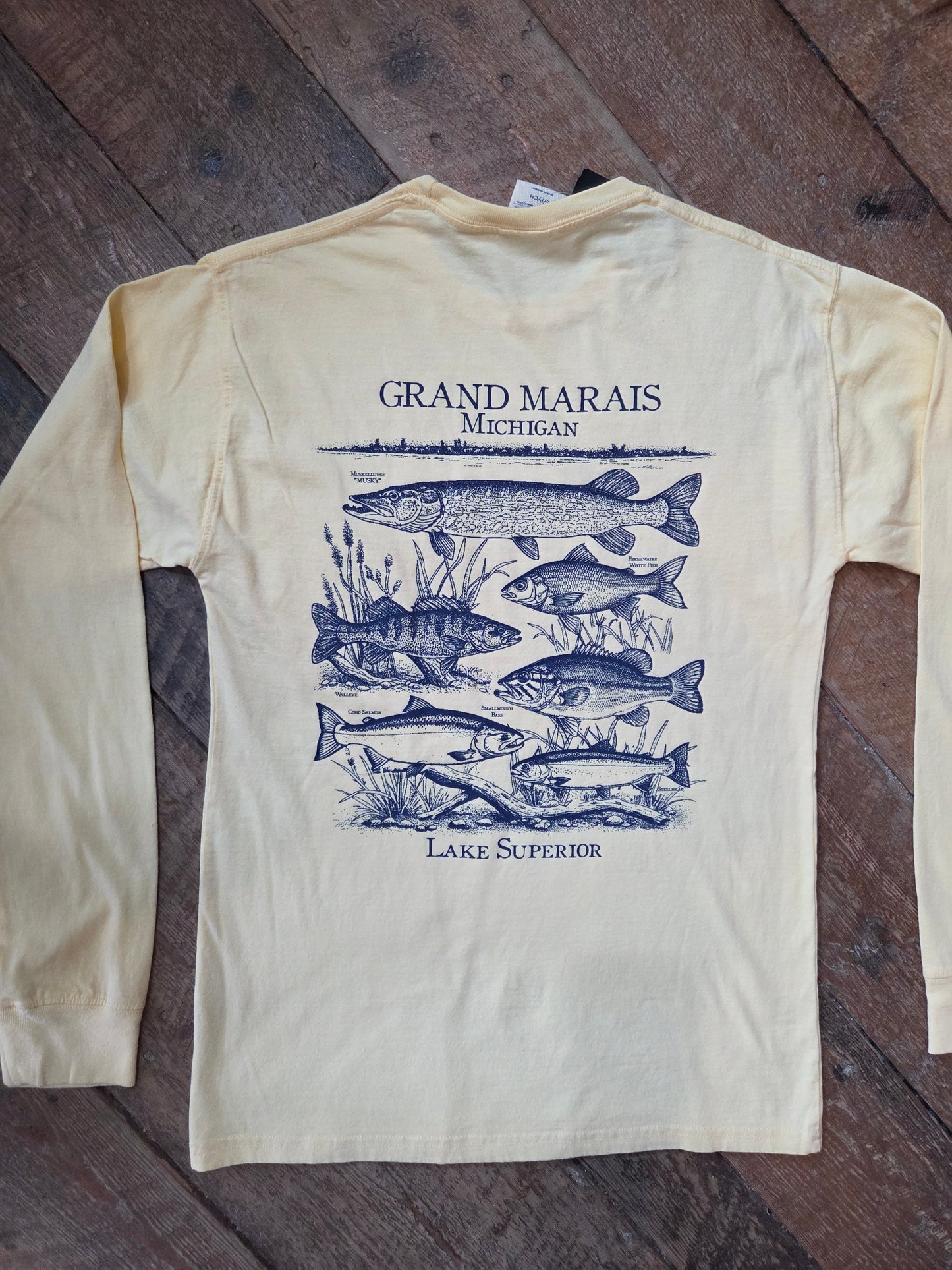 Fishing Lake Superior long sleeve