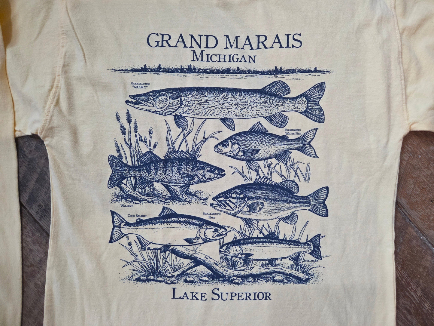 Fishing Lake Superior long sleeve