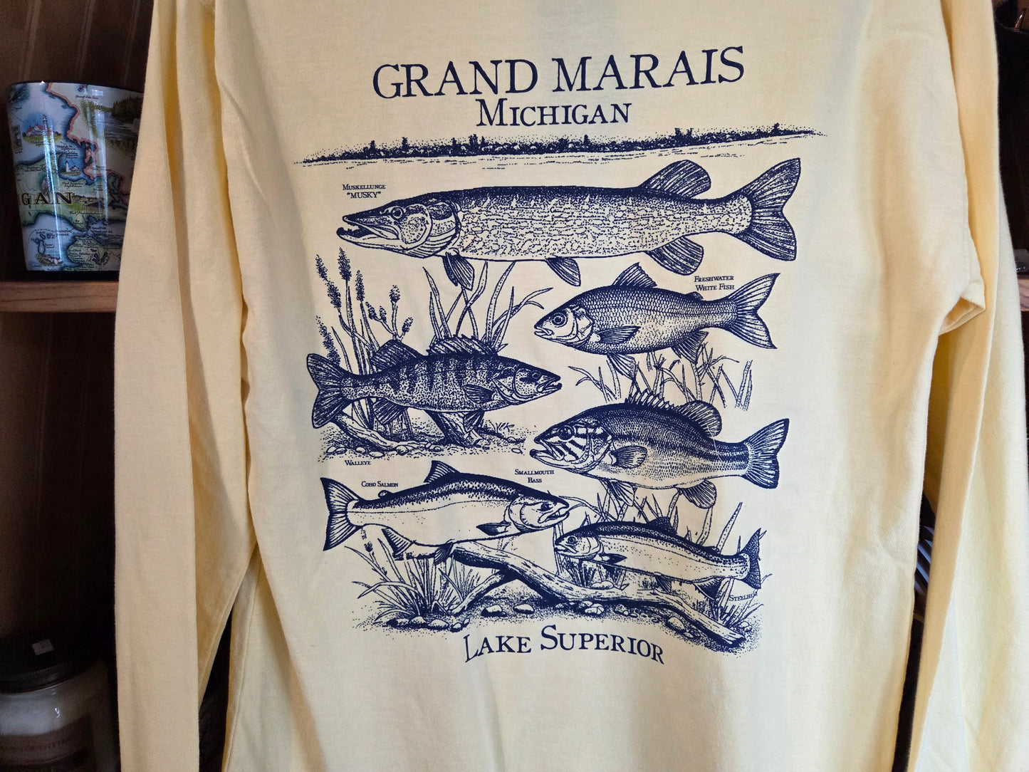 Fishing Lake Superior long sleeve