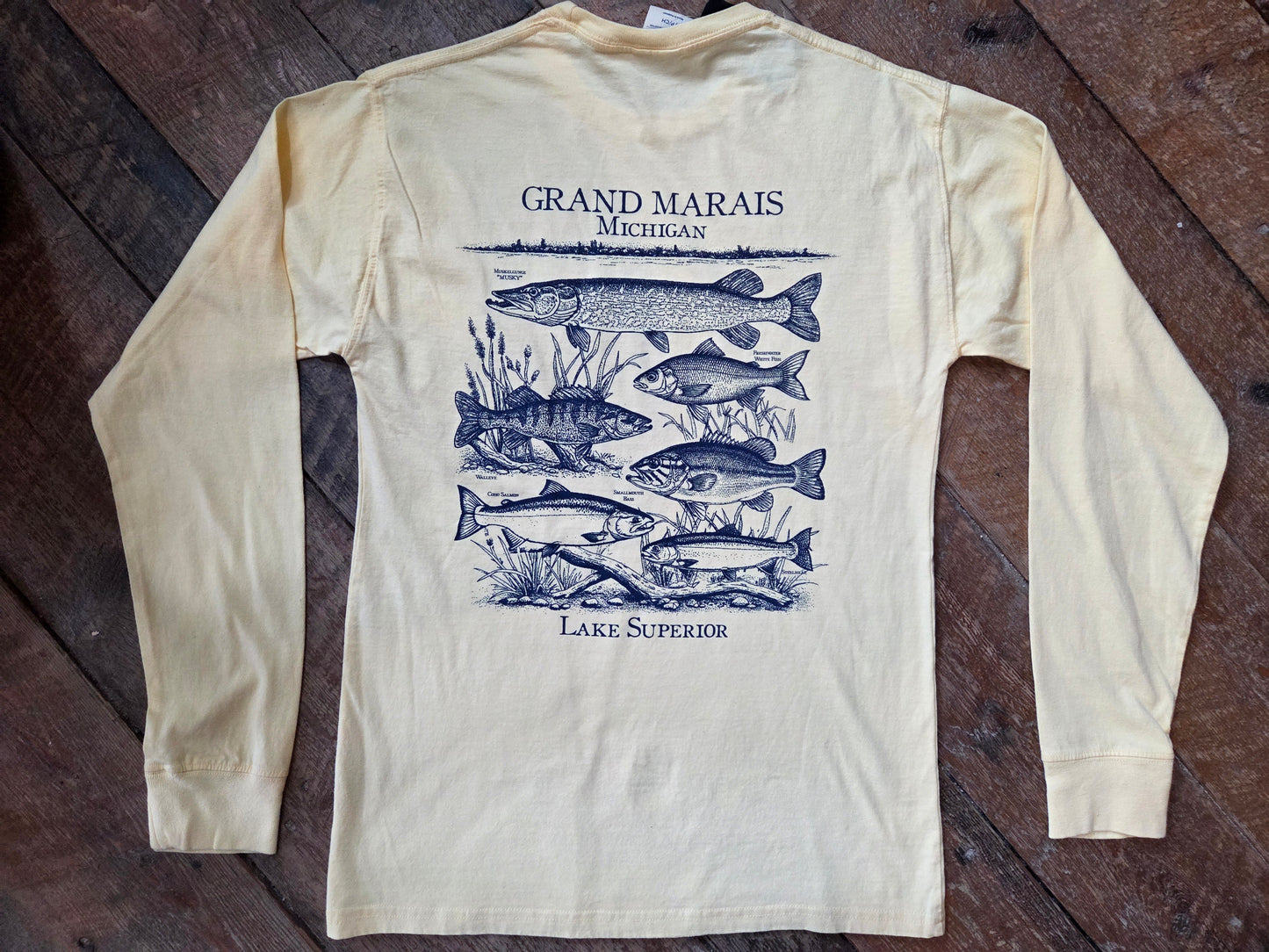 Fishing Lake Superior long sleeve