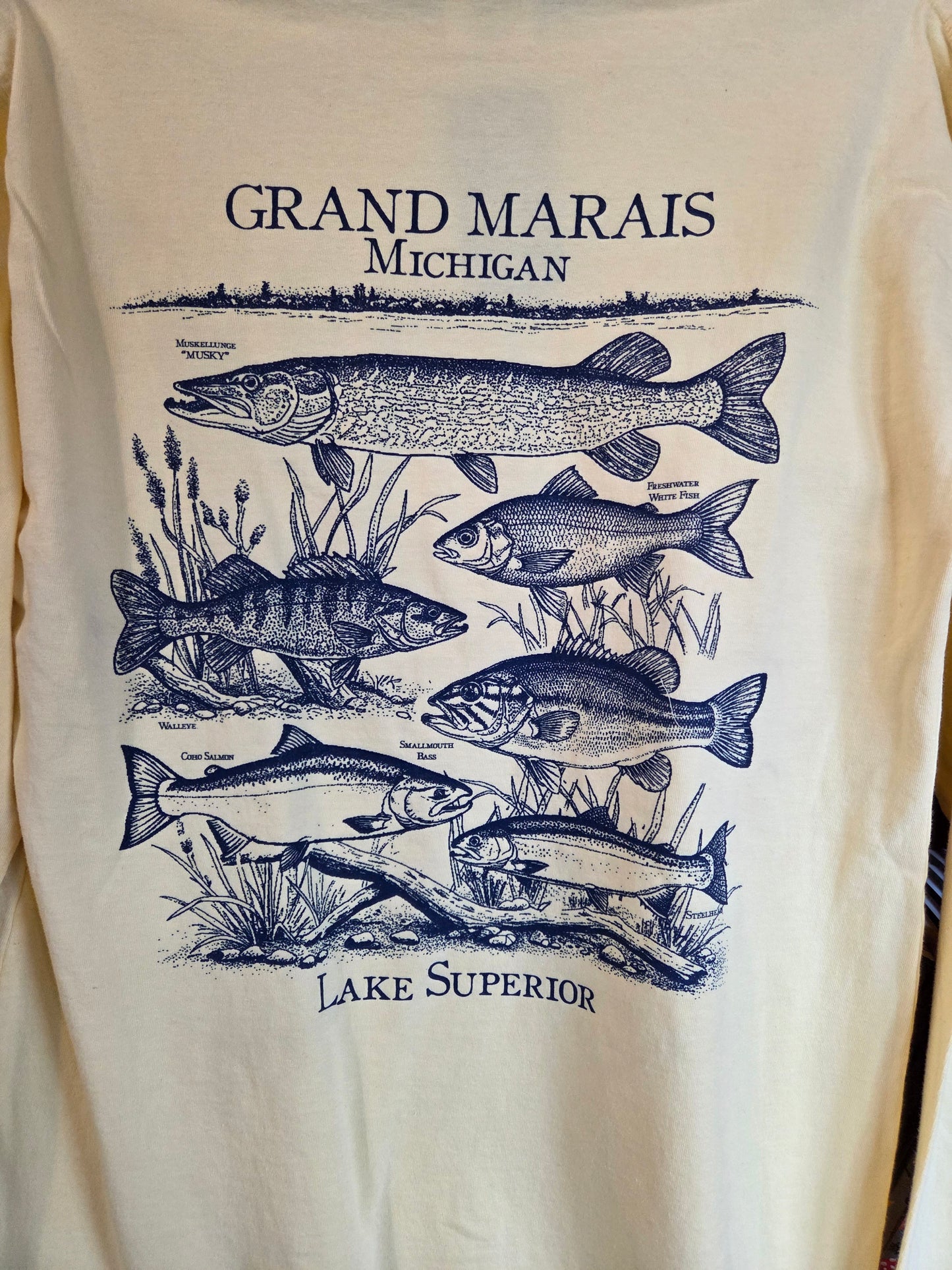 Fishing Lake Superior long sleeve
