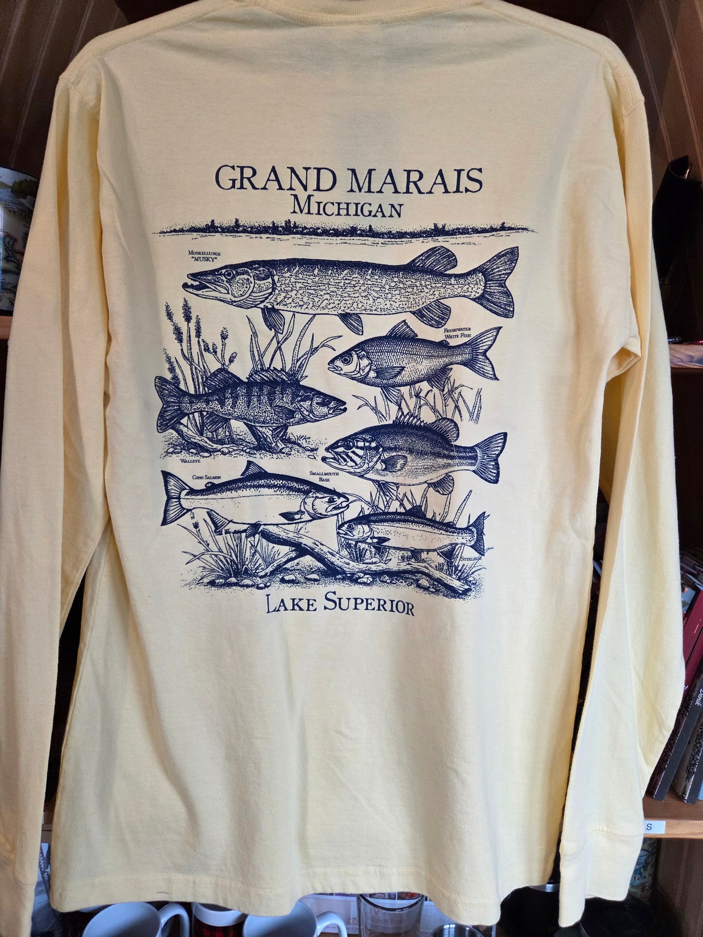 Fishing Lake Superior long sleeve