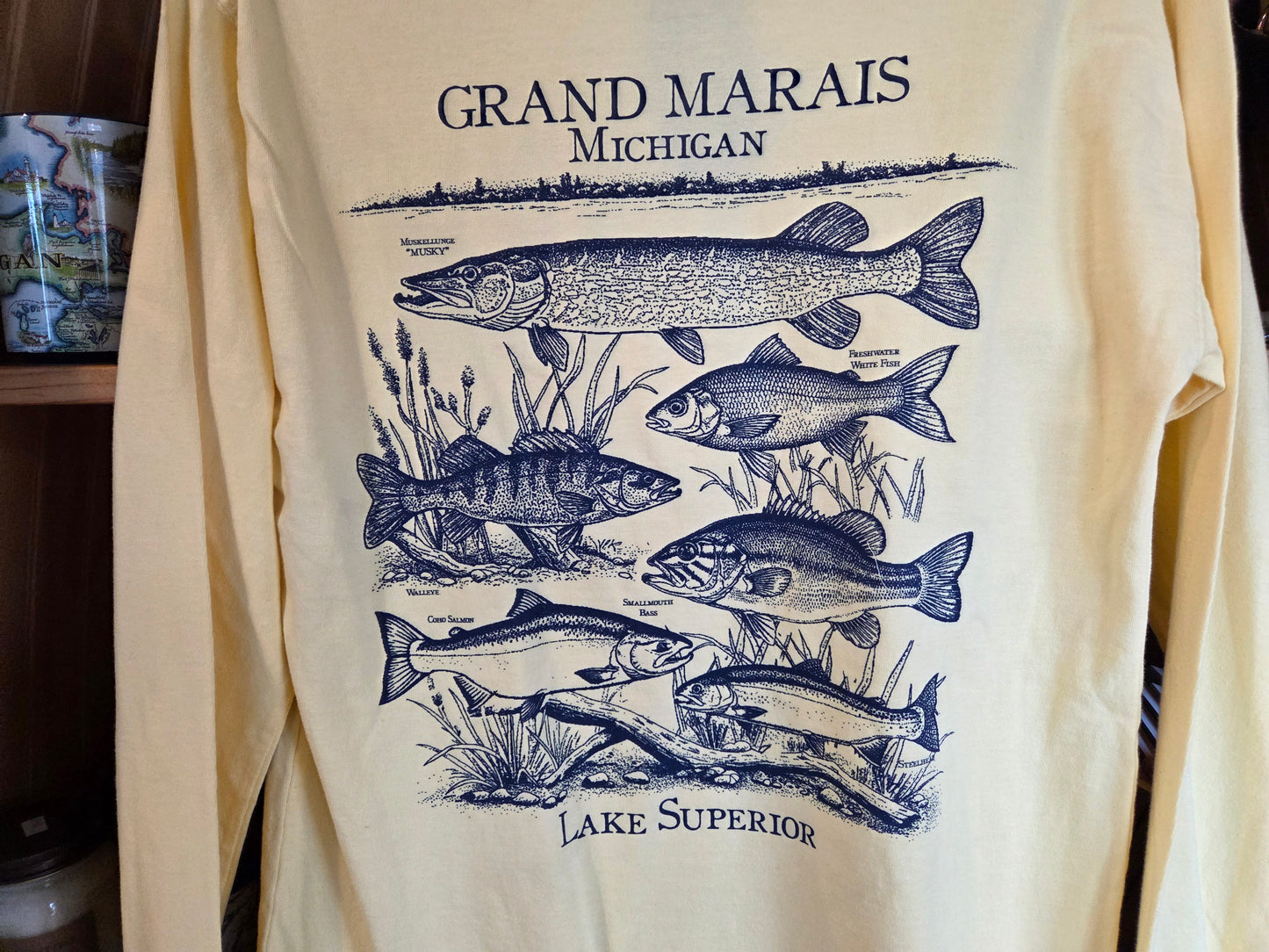 Fishing Lake Superior long sleeve
