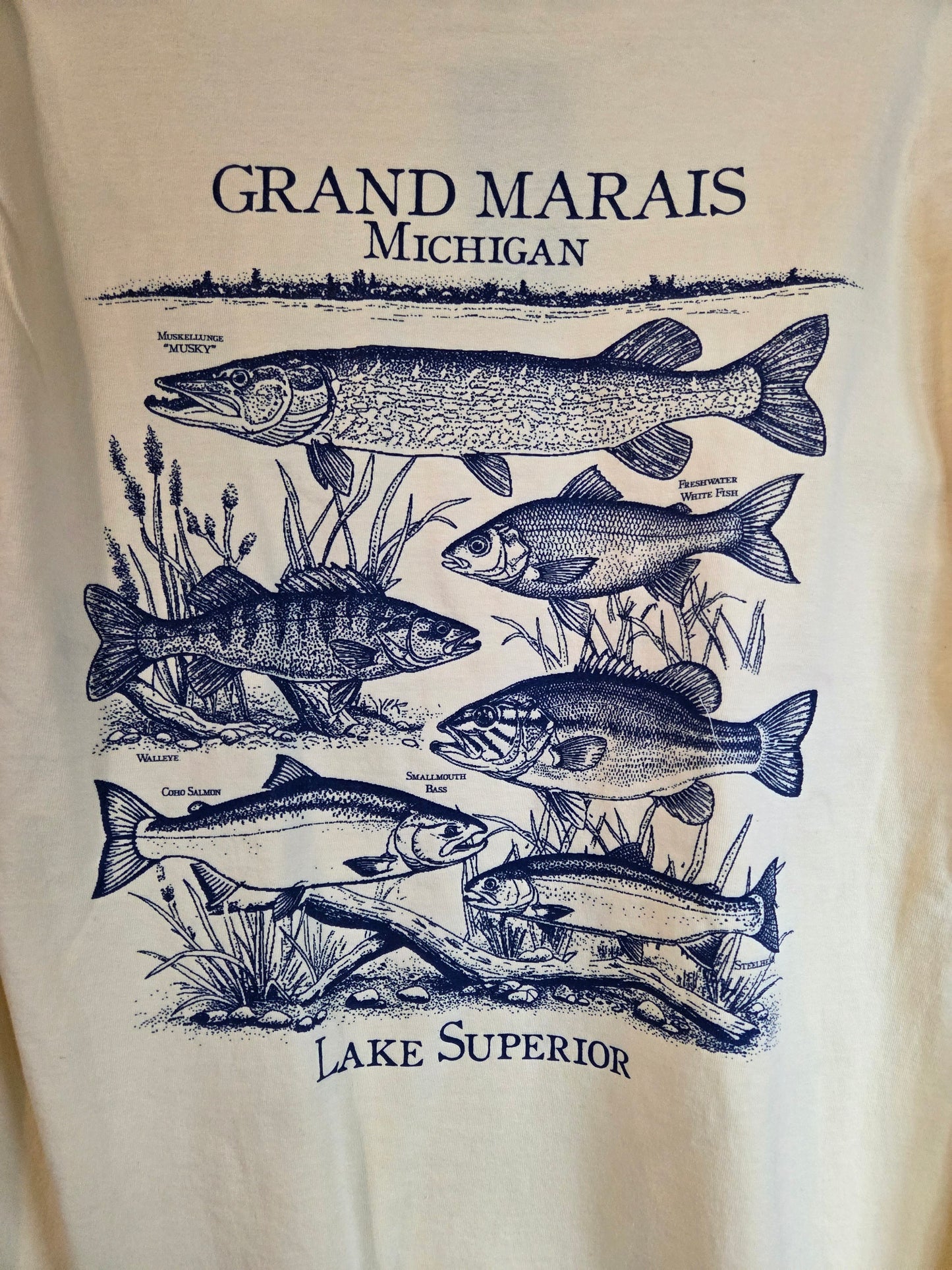 Fishing Lake Superior long sleeve