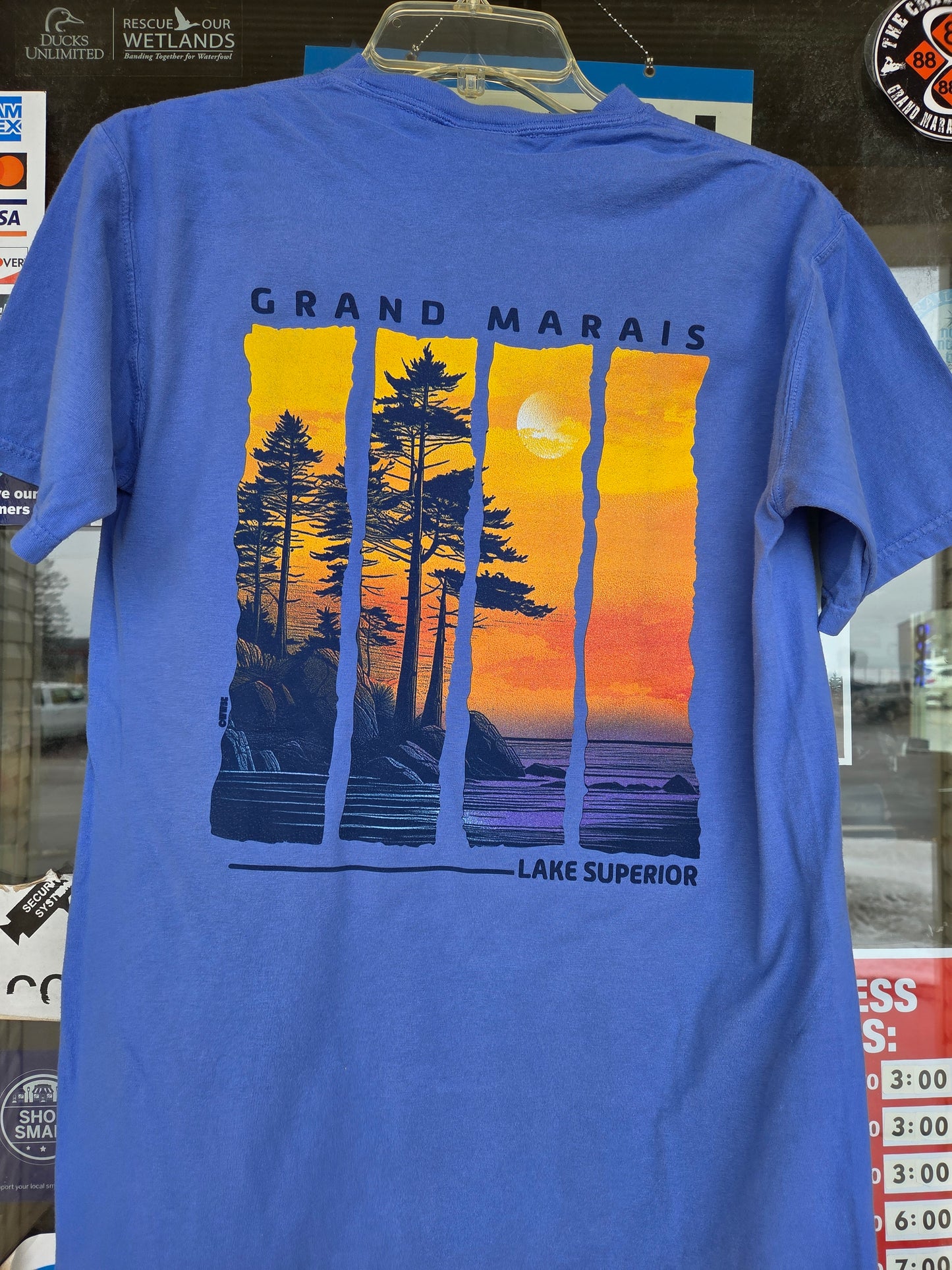 Woods sunset short sleeve
