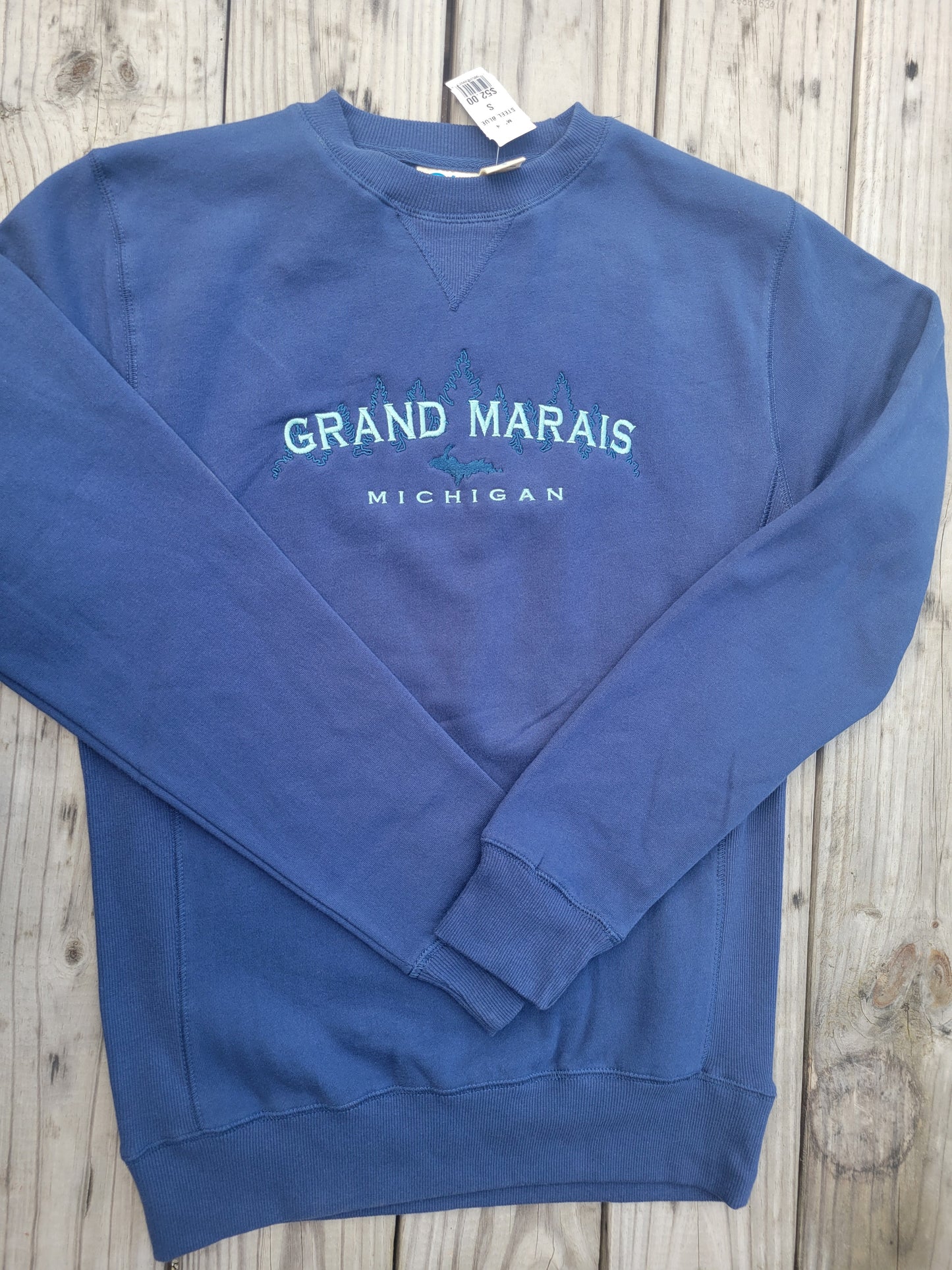 Steel Blue or Russet Brown Crew sweatshirt