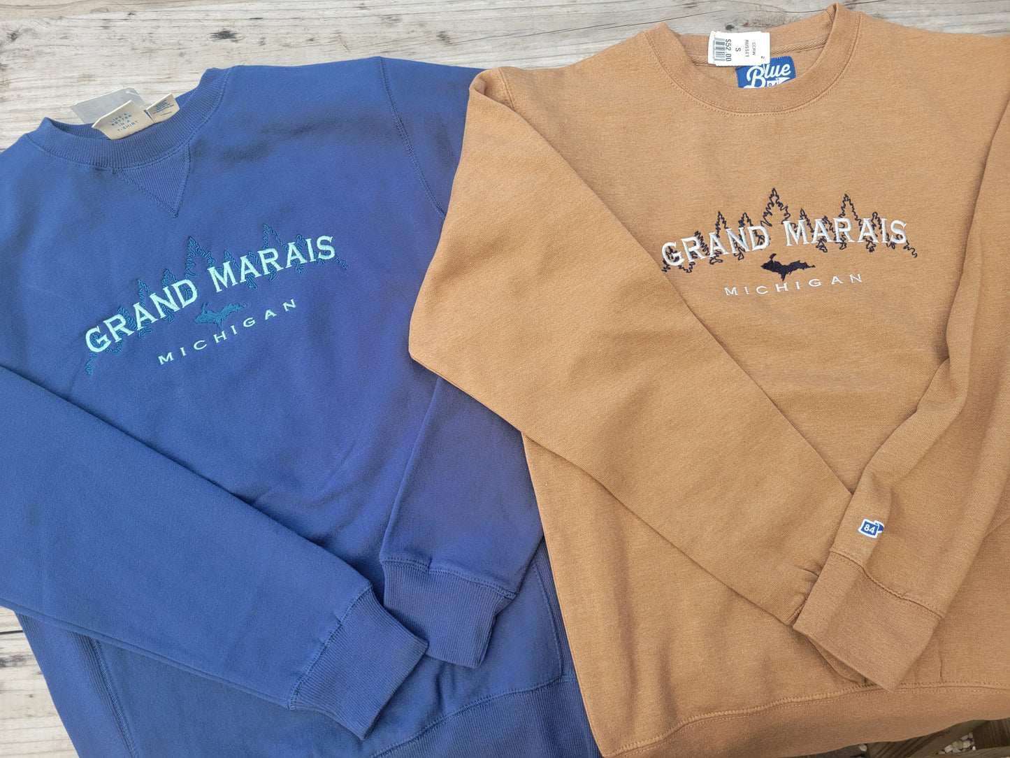 Steel Blue or Russet Brown Crew sweatshirt