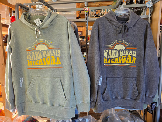 Groovy burnout wash hoodie