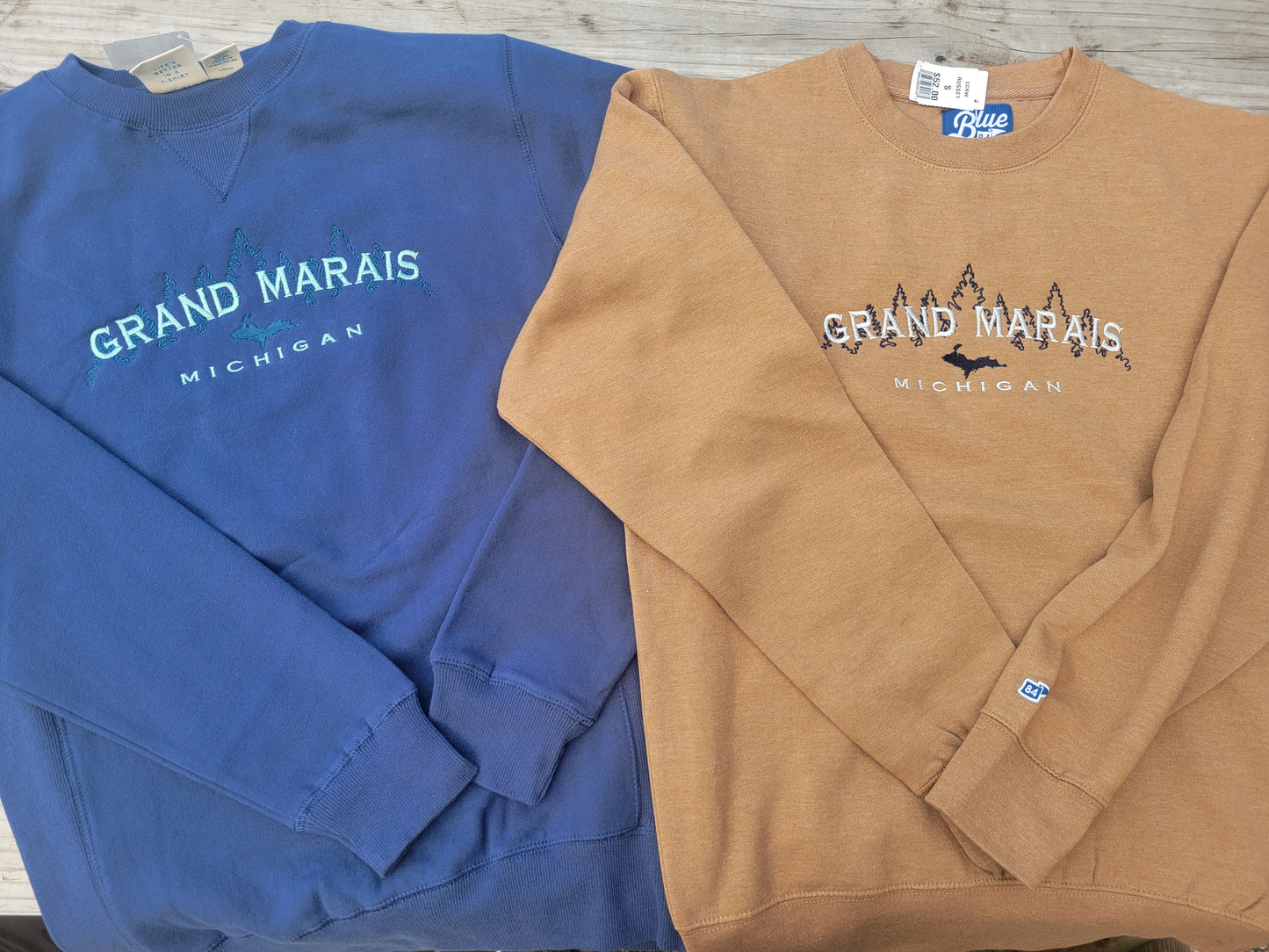 Steel Blue or Russet Brown Crew sweatshirt