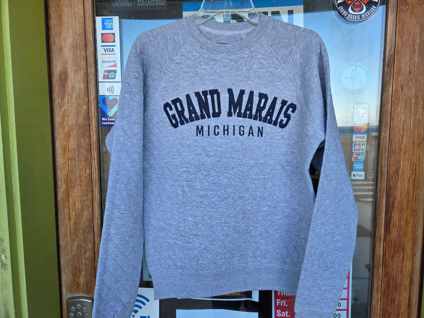 Quilted Raglan Crewneck