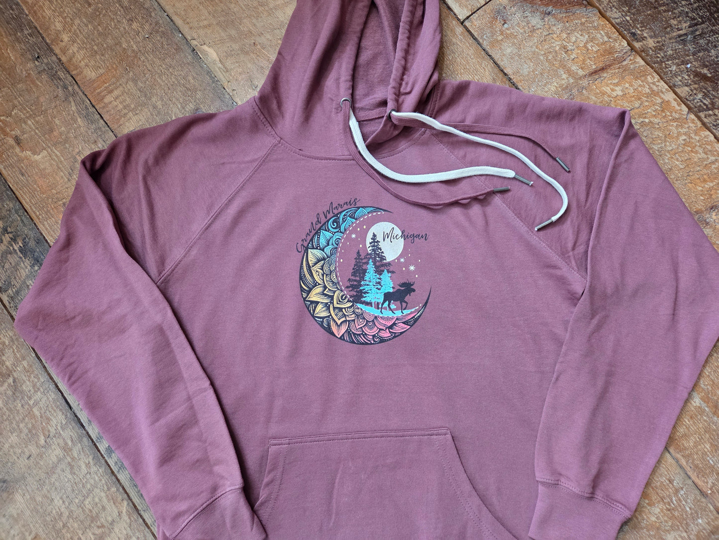Lightweight hoodie - port color