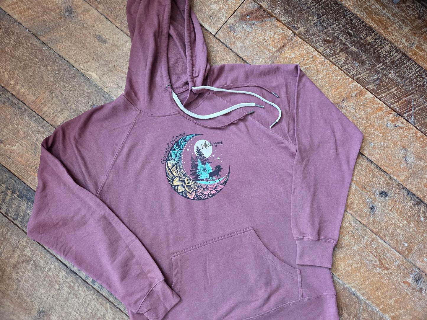 Lightweight hoodie - port color