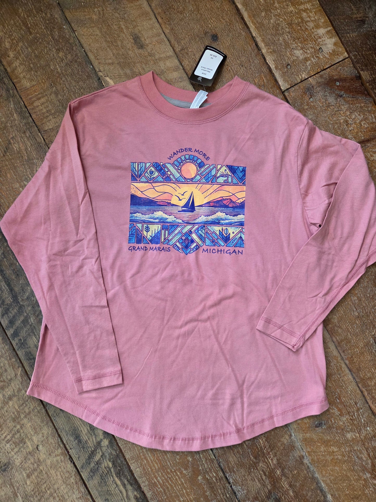 Mauve Wave Long sleeve shirt