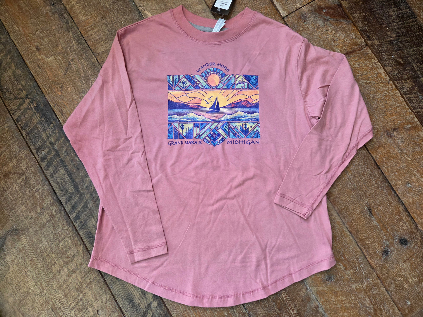 Mauve Wave Long sleeve shirt