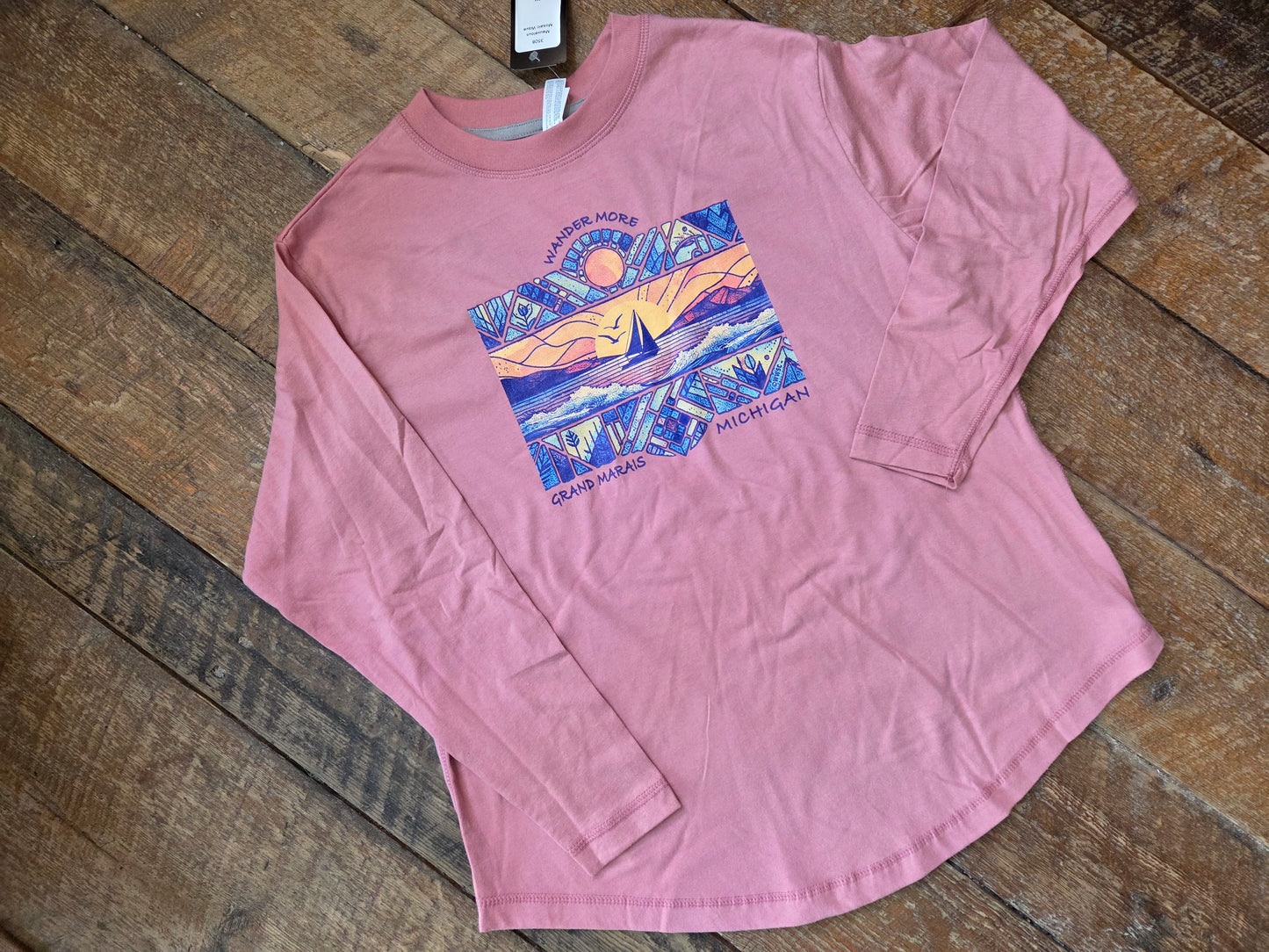 Mauve Wave Long sleeve shirt