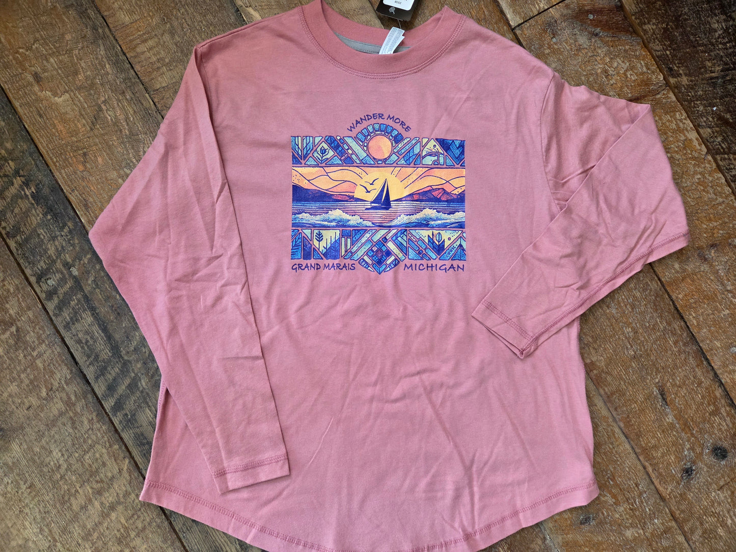 Mauve Wave Long sleeve shirt