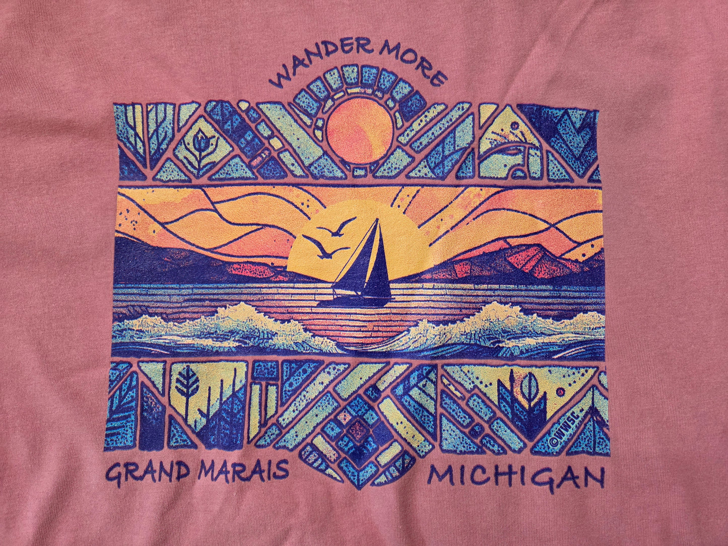 Mauve Wave Long sleeve shirt