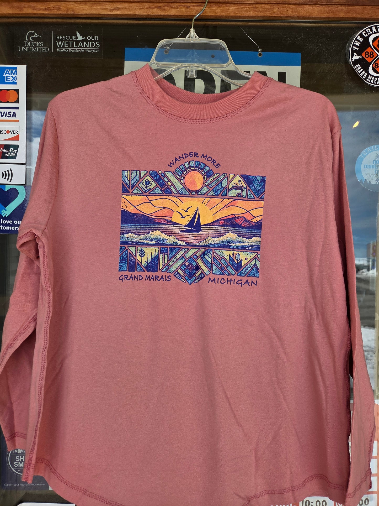 Mauve Wave Long sleeve shirt