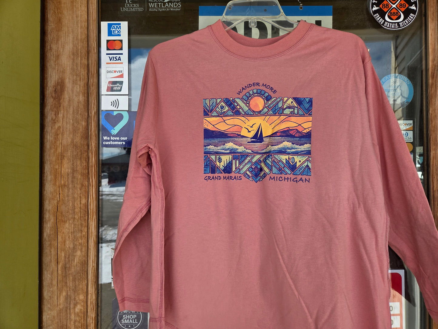 Mauve Wave Long sleeve shirt