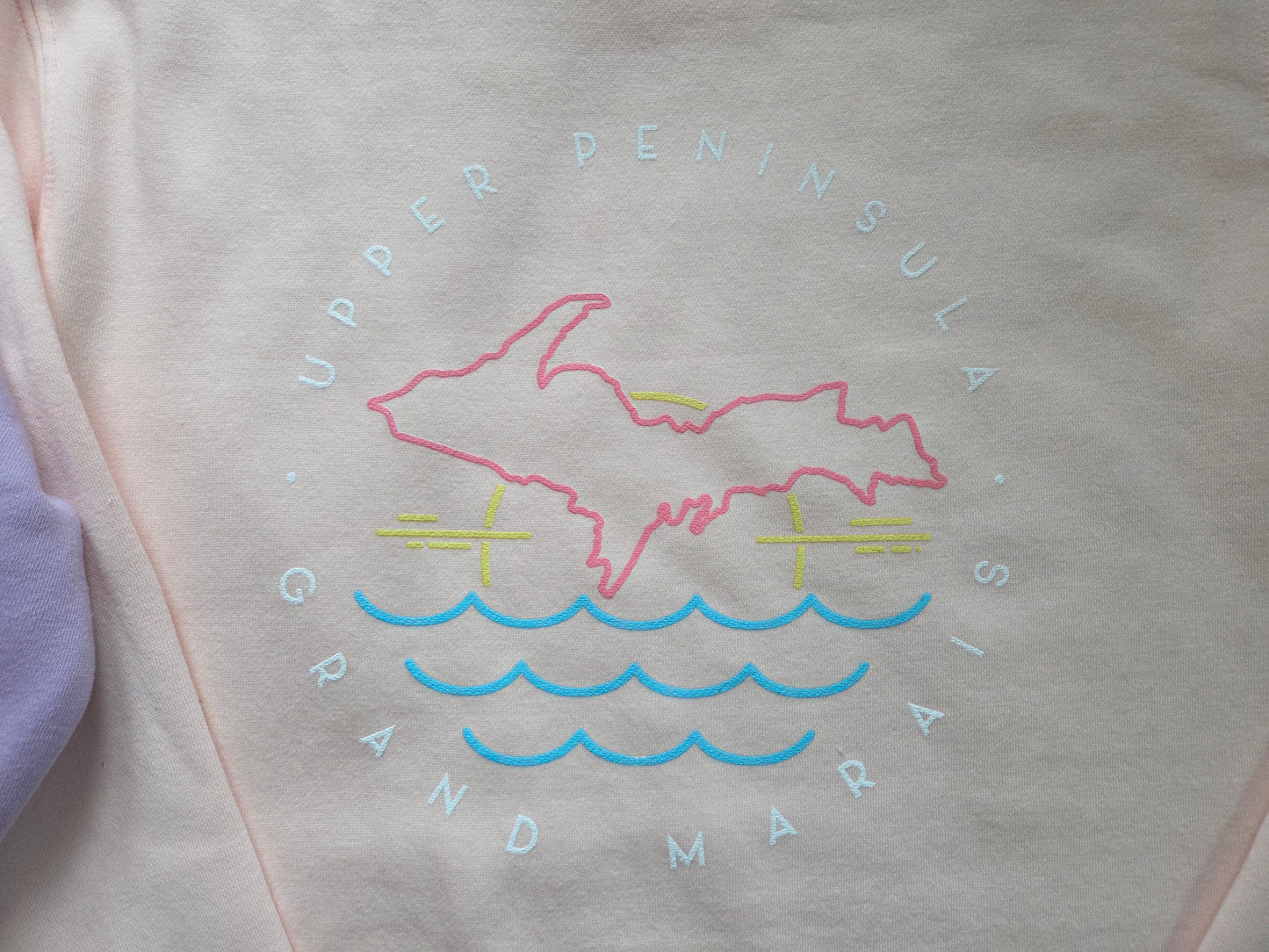 Crew neck sweatshirt - peach or lavender
