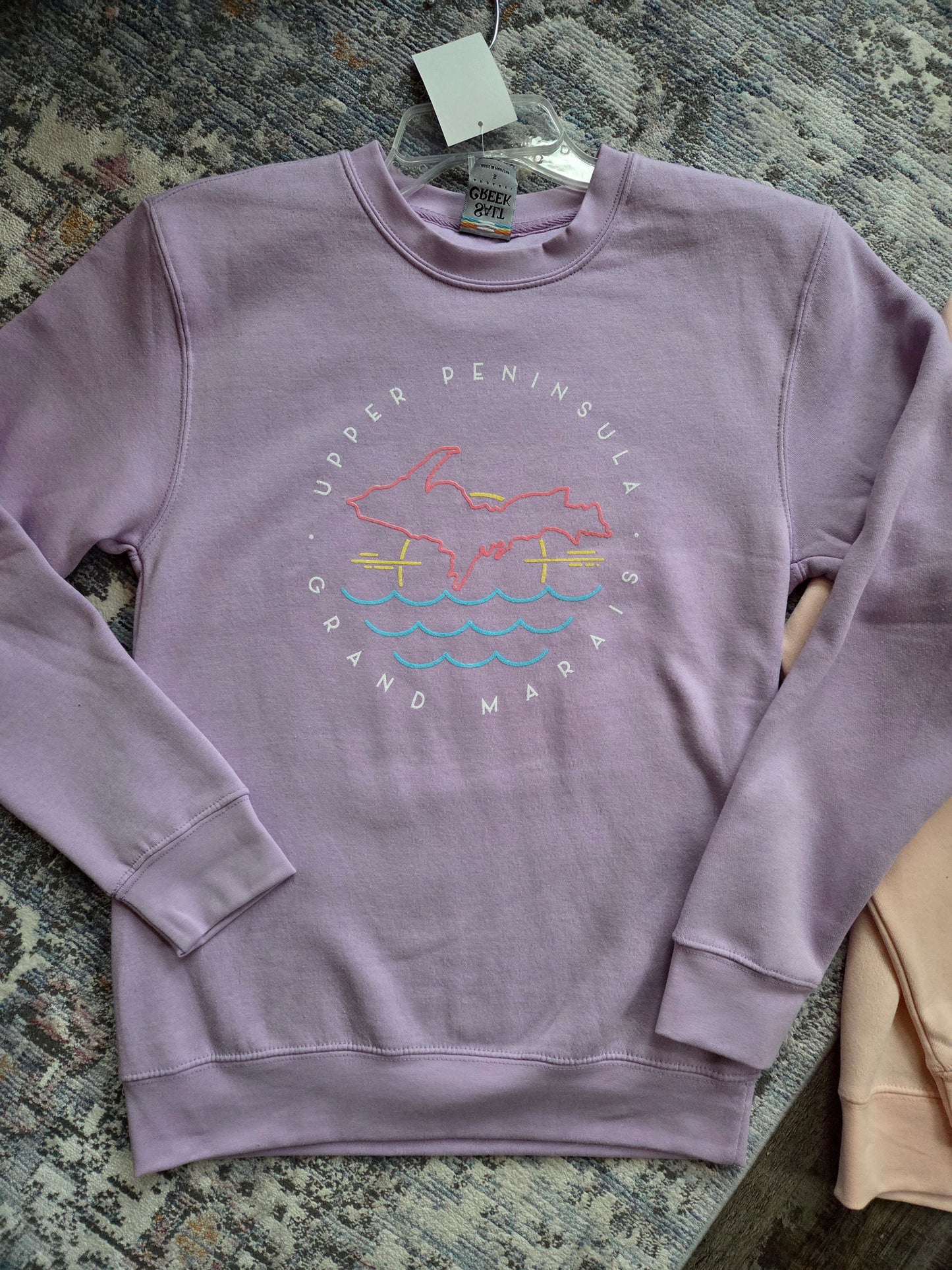 Crew neck sweatshirt - peach or lavender