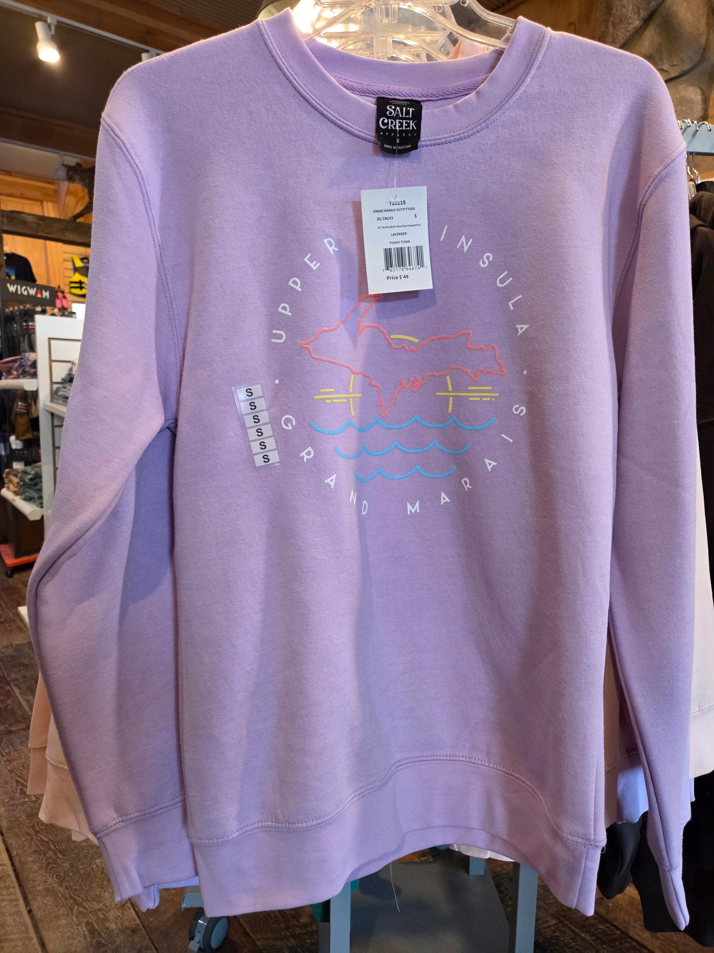 Crew neck sweatshirt - peach or lavender