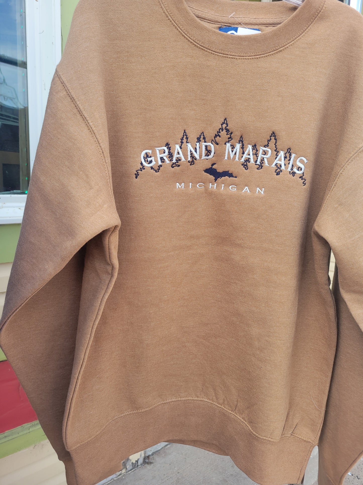 Steel Blue or Russet Brown Crew sweatshirt