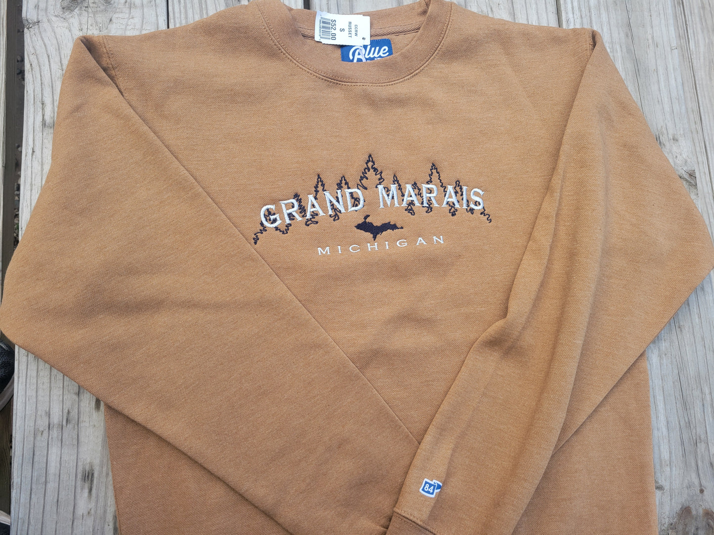 Steel Blue or Russet Brown Crew sweatshirt