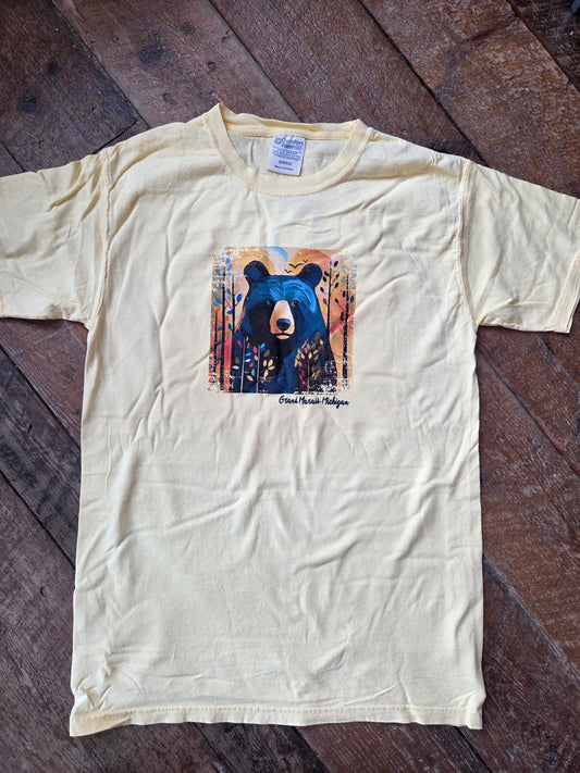 yellow sweet bear short sleeve