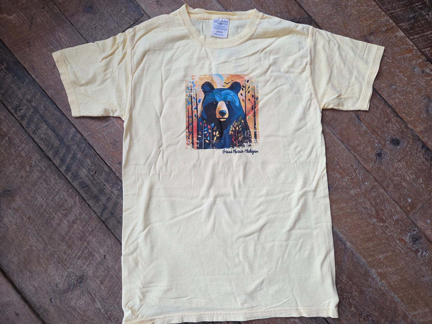 yellow sweet bear short sleeve