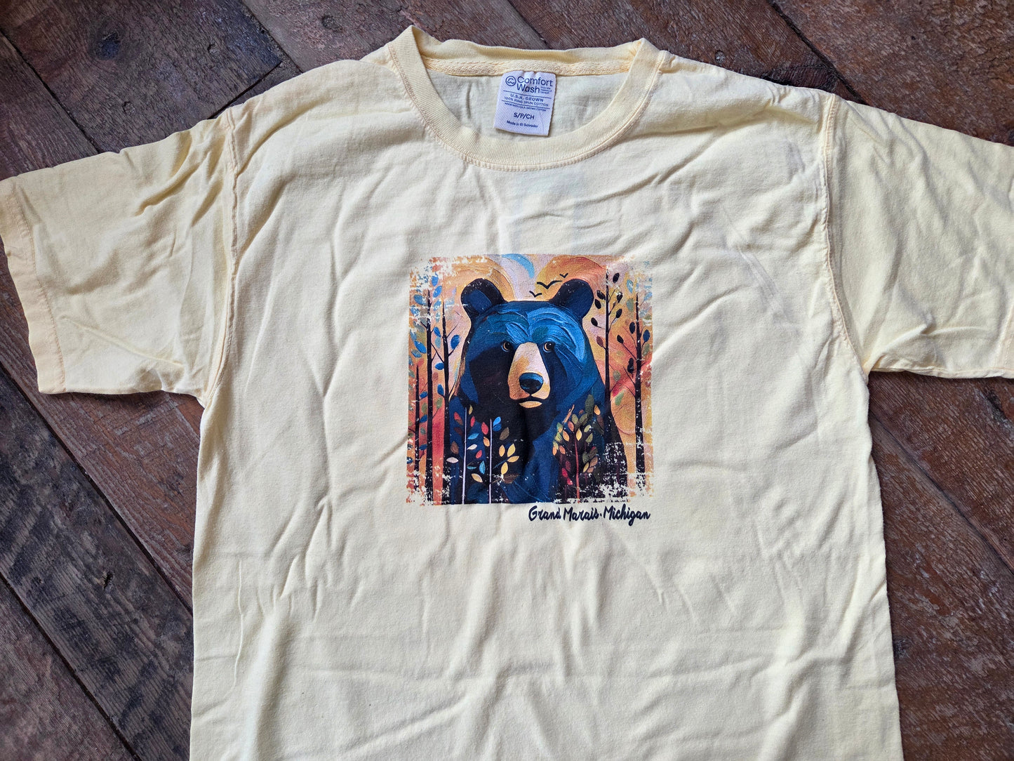 yellow sweet bear short sleeve