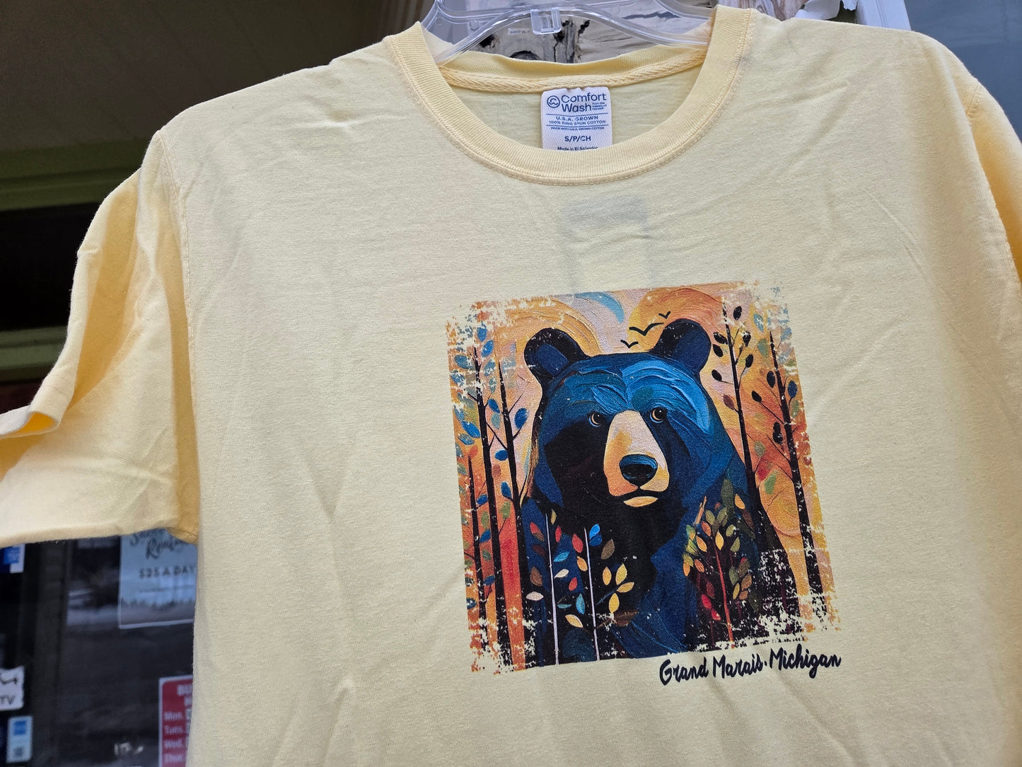 yellow sweet bear short sleeve