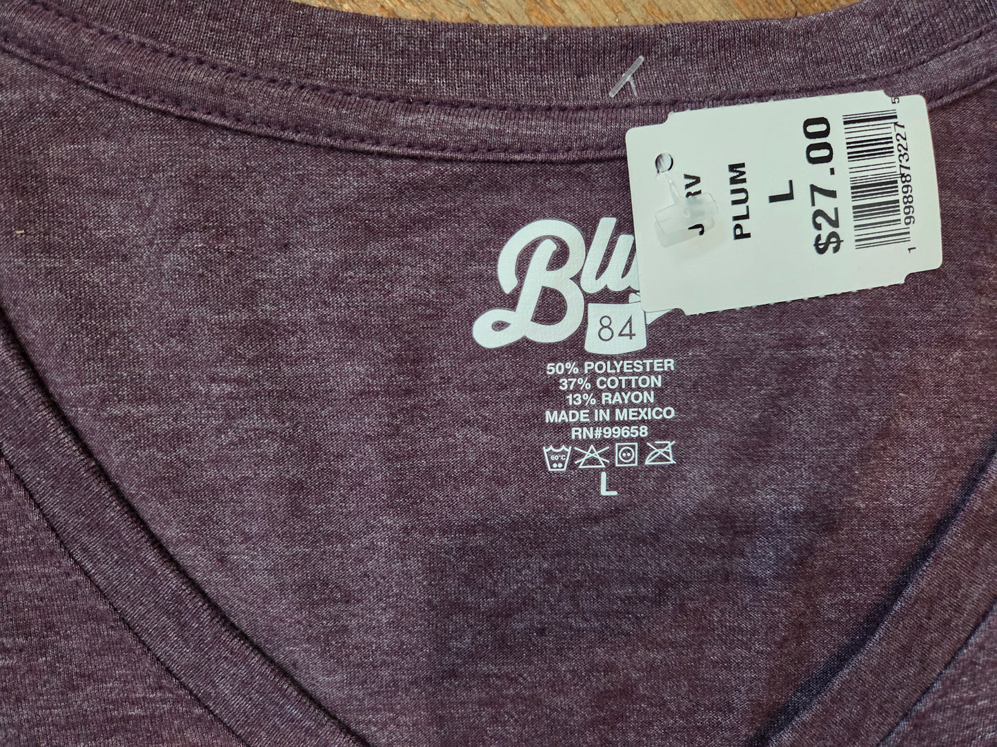 Ladies v neck short sleeve