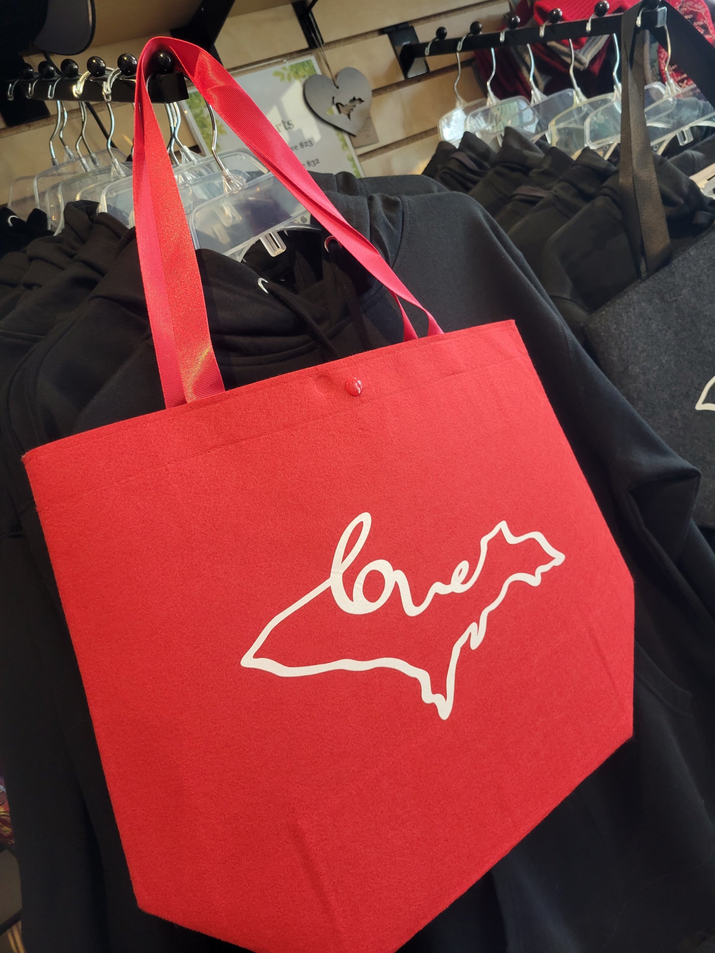 Love UP Flannel Tote
