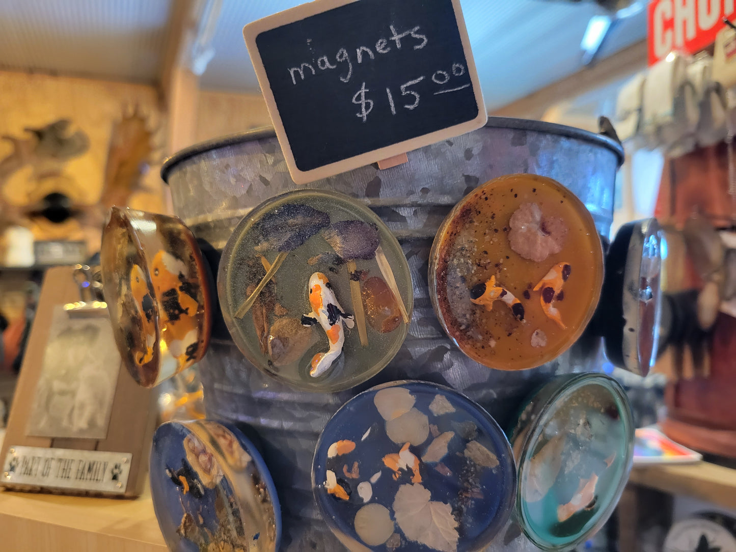 Magnets - hand crafted with natural items