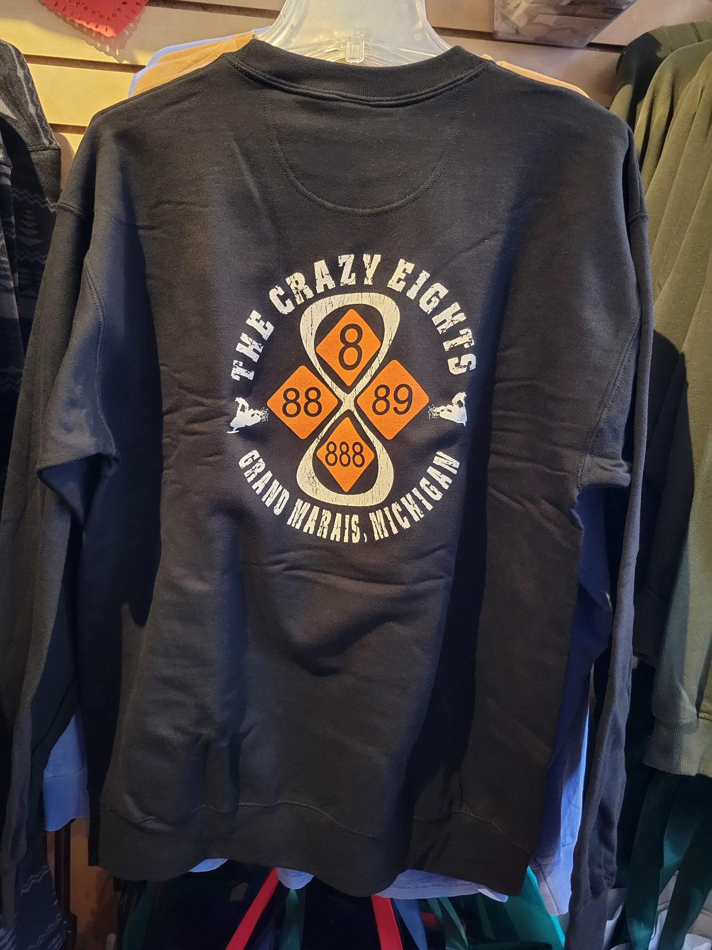 Crazy Eights Hoodie or Crew